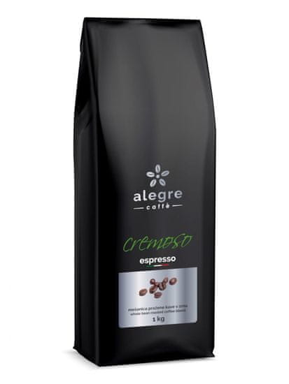 Alegre caffè Cremoso pražena kava v zrnu, 1 kg