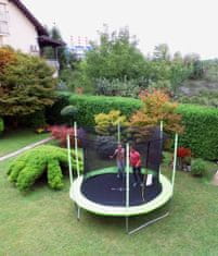 Legoni Fun trampolin, z zaščitno mrežo, 244 cm, zelen