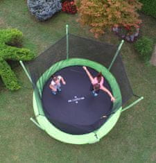 Legoni Fun trampolin, z zaščitno mrežo, 244 cm, zelen