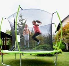 Legoni Space trampolin, z zaščitno mrežo, 305 cm, zelen