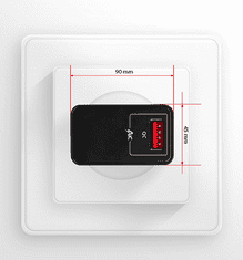 AXAGON ACU-QC19 hišni polnilec, 1 x USB-A, 19 W, črn