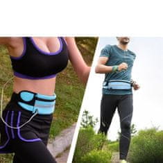 MG Ultimate Running Belt tekaški pas držalo za steklenice, roza