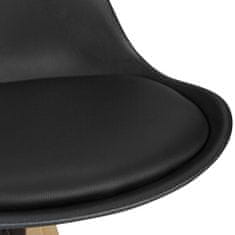 Bruxxi Barski stol Olga (SET 2 kosa), črn