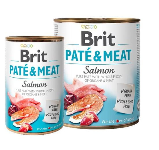 Brit Pate & Meat mokra hrana za pse, losos, 400 g