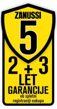 Zanussi: 5 let garancije