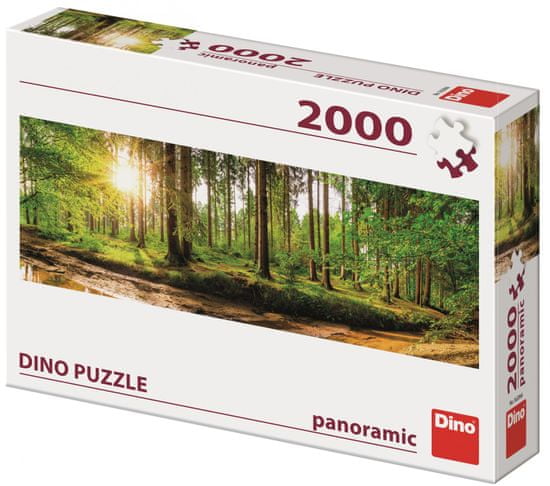 Dino sestavljanka Zora v gozdu, 2000 kosov, panoramska sestavljanka