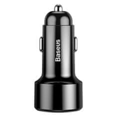 BASEUS Magic Series avtomobilski adapter 2x USB QC3.0 6A, črna