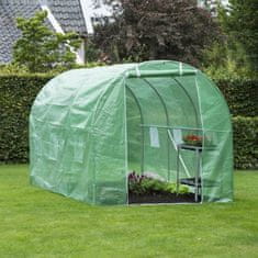 Vidaxl Rastlinjak 3,5x2x2 m zelen