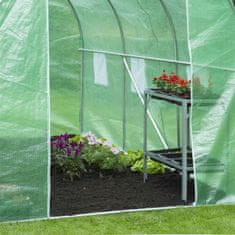 Vidaxl Rastlinjak 3,5x2x2 m zelen