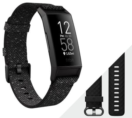 Fitbit Charge 4 pametna zapestnica, NFC, GPS, FitbitPay, črna
