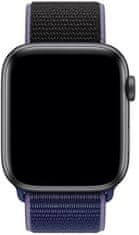 4wrist Nadomestni športni pašček za Apple Watch - Modra/Črna