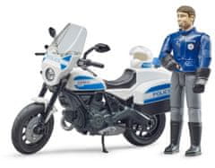 Bruder BWORLD policijsko motorno kolo Ducati Scrambler z voznikom