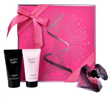 Lancome La Nuit Trésor set, parfumska voda, 50 ml + mleko za telo, 50 ml + gel za tuširanje, 50 ml