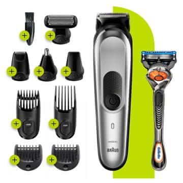 Braun Multigroomer MGK 7220 vsestranski urejevalnik in strižnik las