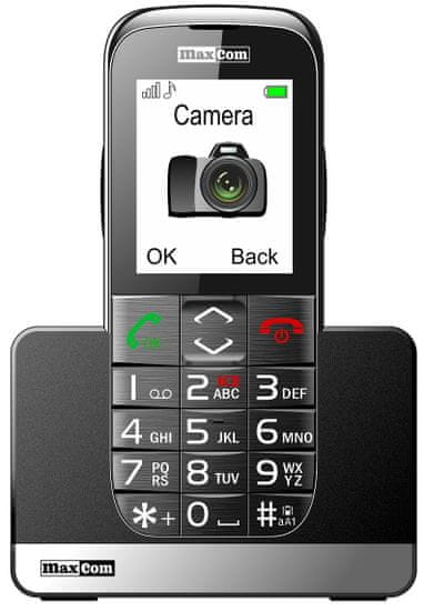 MaxCom MM720 mobilni telefon, črn - Odprta embalaža