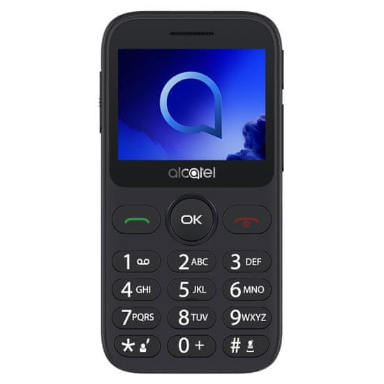 Alcatel mobilni telefon 2019G, s polnilno postajo, kovinsko srebrn - Odprta embalaža