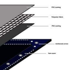 shumee Zaščitna ponjava 650 g/m2 2x3 m modra