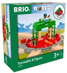 Brio WORLD 33476 železniška proga s figurico