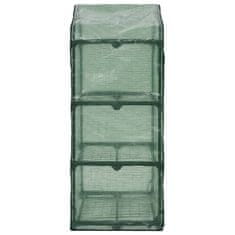 Vidaxl 3-nadstropni mini rastlinjak 69x49x125 cm
