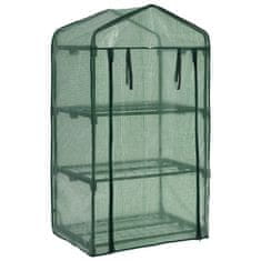 Vidaxl 3-nadstropni mini rastlinjak 69x49x125 cm