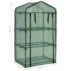 Vidaxl 3-nadstropni mini rastlinjak 69x49x125 cm