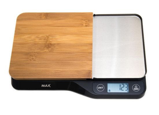 MAX MKS1501B digitalna kuhinjska tehtnica z odstranljivo rezalno desko