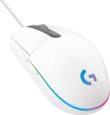 Logitech G102 LightSync gaming miška, bela