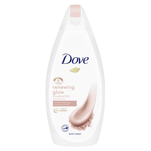 Dove Renewing Glow Pink Clay gel za prhanje, 250 ml