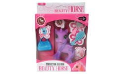 Unikatti Beauty Horse set, konj + torbica + ogledalo + glavnik