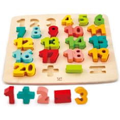 Hape puzzle, števila in računski znaki