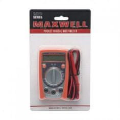 MAXWELL Digitalni multimeter z osvetljenim LCD zaslonom