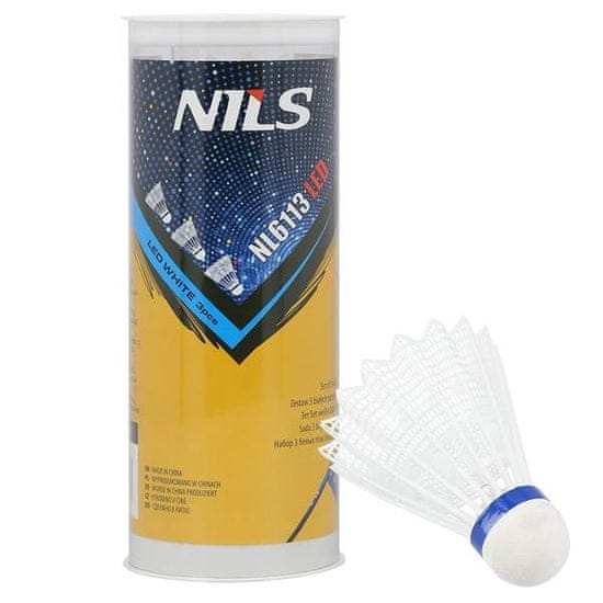NILS bele žogice za badminton NL6113 LED