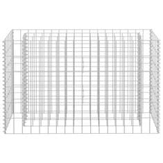 Vidaxl Visoka greda gabion pocinkano jeklo 90x30x60 cm
