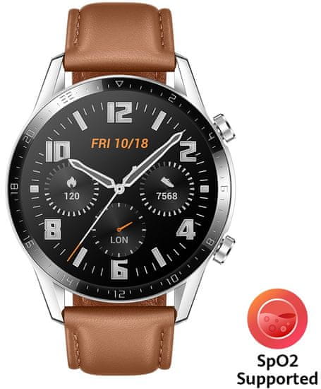 Huawei Watch GT 2 pametna ura, 46 mm, rjava