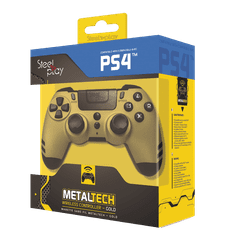 Steelplay MetalTech Gold brezžični igralni plošček (PS4)