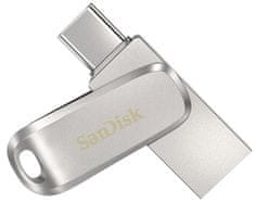 Ultra Dual Drive Luxe USB ključek, 64 GB, srebrn