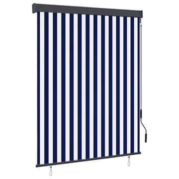 Vidaxl vidaXL Rolo zavesa, 140x250 cm, modra in bela