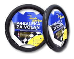 Golm prevleka za volan, siva, elipsa, 37-39 cm