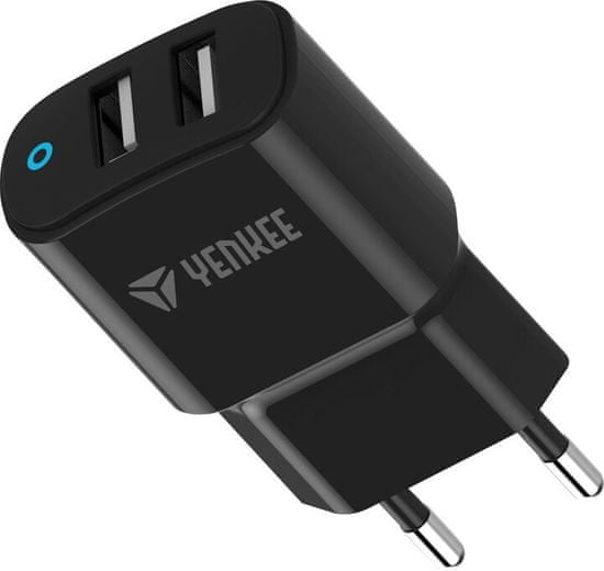 Yenkee YAC 2020 BK dvojni USB polnilnik 3,4 A