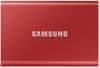 Samsung T7 zunanji SSD disk, 500 GB, USB 3.2 Gen2, rdeč