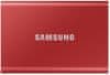 Samsung T7 zunanji SSD disk, 500 GB, USB 3.2 Gen2, rdeč