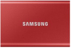 Samsung T7 zunanji SSD disk, 500 GB, USB 3.2 Gen2, rdeč