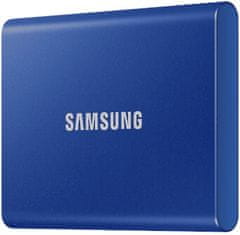 Samsung T7 SSD zunanji trdi disk, 1 TB, Type-C, modr