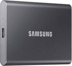 Samsung T7 SSD zunanji trdi disk, 1TB, Type-C, siv