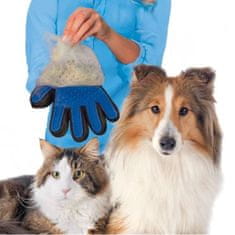 PET rokavica za česanje in odstranjevanje dlake, silikonska