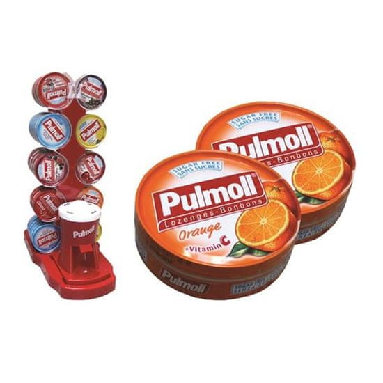 Pulmoll bonboni, pomaranča + vitamin C, 10 x 45 g