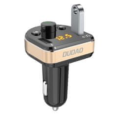 DUDAO R2Pro Bluetooth FM Transmitter avtomobilski adapter 2x USB 3.4A, črna