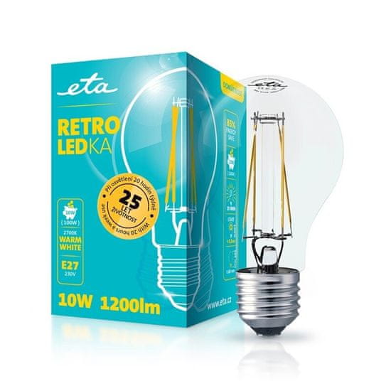ETA Retro LED žarnica, E27, 10 W