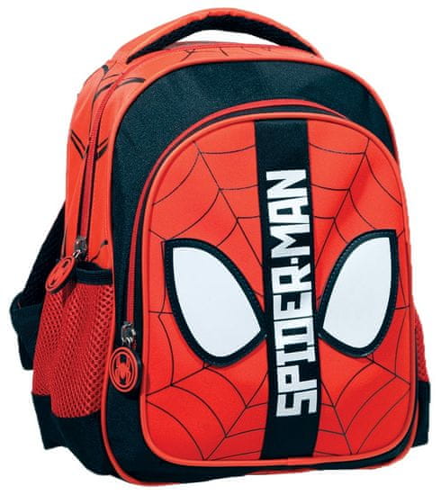 GIM Junior Spiderman Black mini nahrbtnik, rdeč
