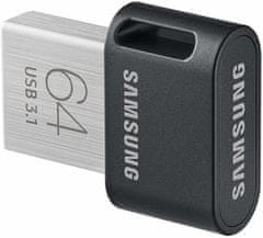 Samsung USB ključek FIT Plus, 64GB, siv - odprta embalaža